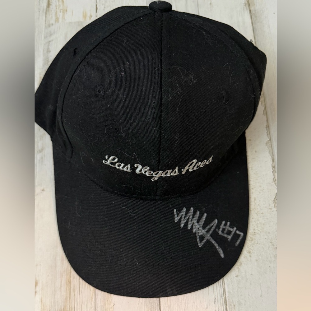 Las Vegas Aces Autographed Black Cap #17